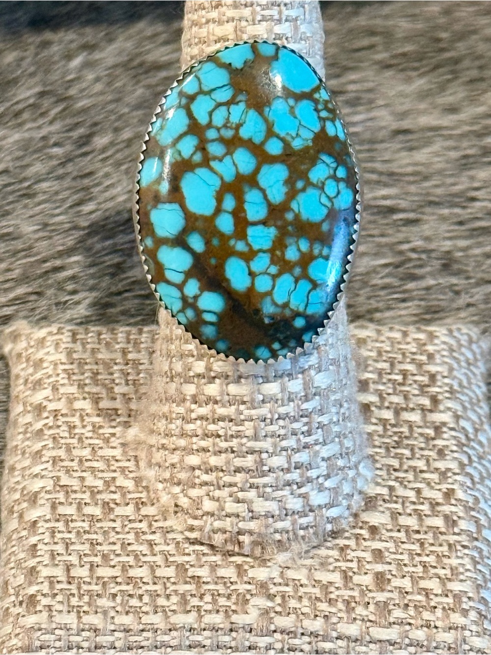 Blue moon turquoise ring
